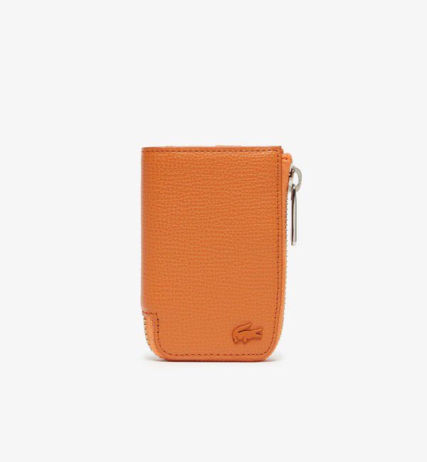 LACOSTE「デイリークロコ Lファスナースマートキーケース」|キーケース|オレンジ