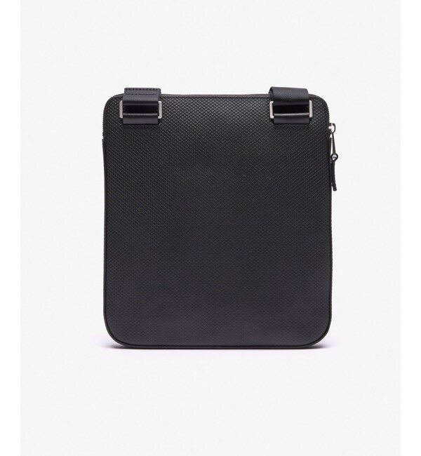 LACOSTE「シャンタコ マットピケレザーフラットジップバッグ / ショルダーバッグ」|ショルダー・メッセンジャー|