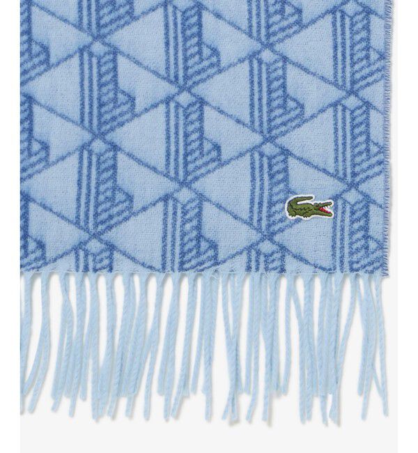 LACOSTE「モノグラムジャカードマフラー」|マフラー|