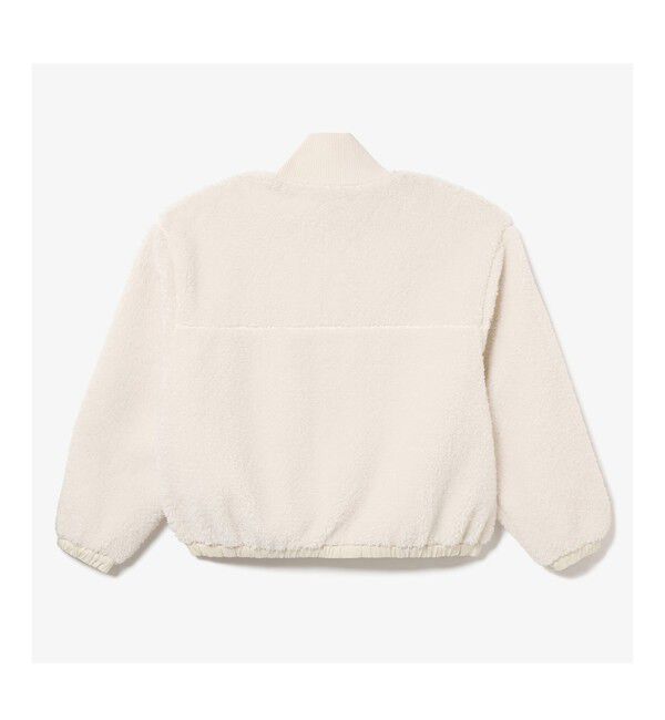 LACOSTE「リブニットスタンドカラーソフトボアジャケット / スタンドジップボアブルゾン」|ブルゾン・スタジャン|