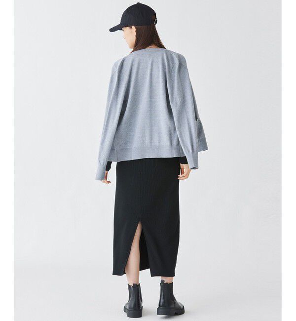 LACOSTE「コットンリブニットドレス / ニットワンピース / 無地 ボーダー」|ワンピース|