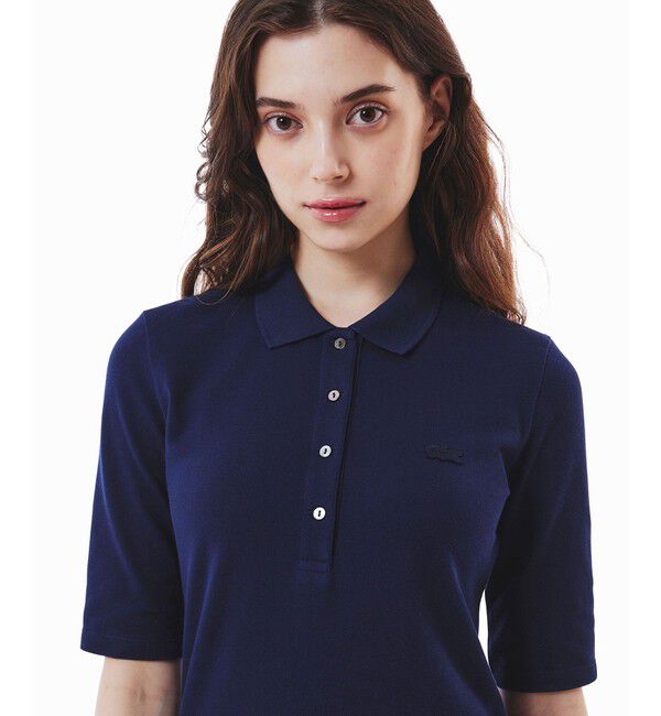 LACOSTE「スリムフィットハーフスリーブポロシャツ」|ポロシャツ|