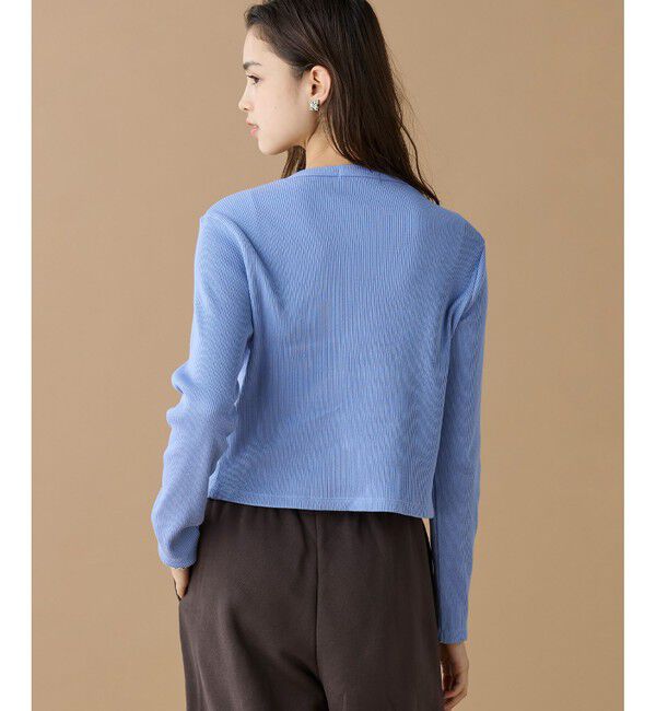 LACOSTE「リブジャージカーディガン」|カーディガン|