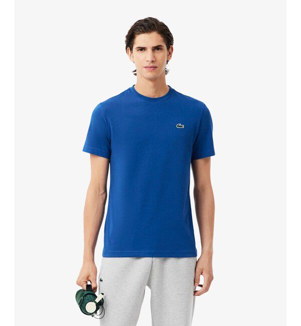 LACOSTE「フェイドエフェクトワニロゴバックプリントウルトラドライTシャツ」|Tシャツ・カットソー|