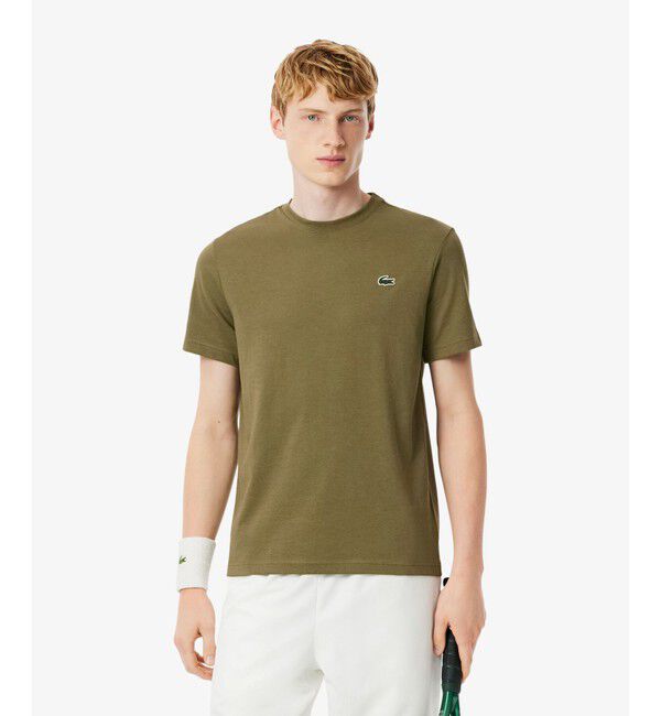 LACOSTE「フェイドエフェクトワニロゴバックプリントウルトラドライTシャツ」|Tシャツ・カットソー|