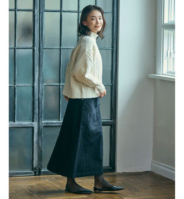 LACOSTE「ベイカーデニムスカート」|スカート|