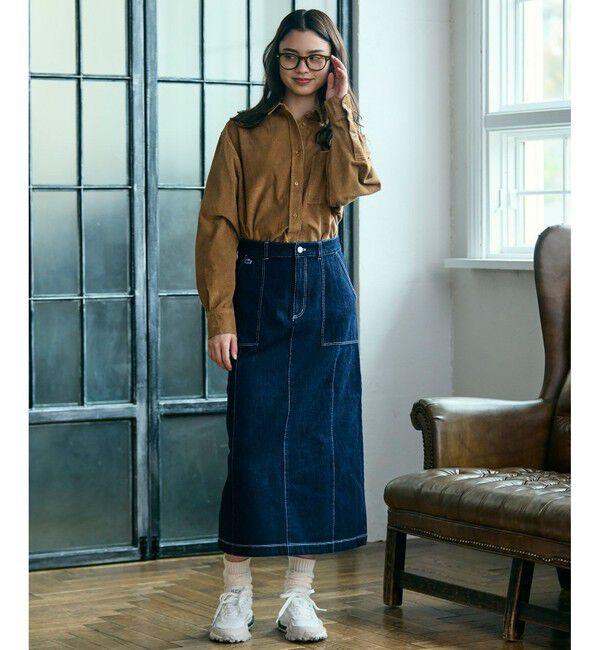 LACOSTE「ベイカーデニムスカート」|スカート|