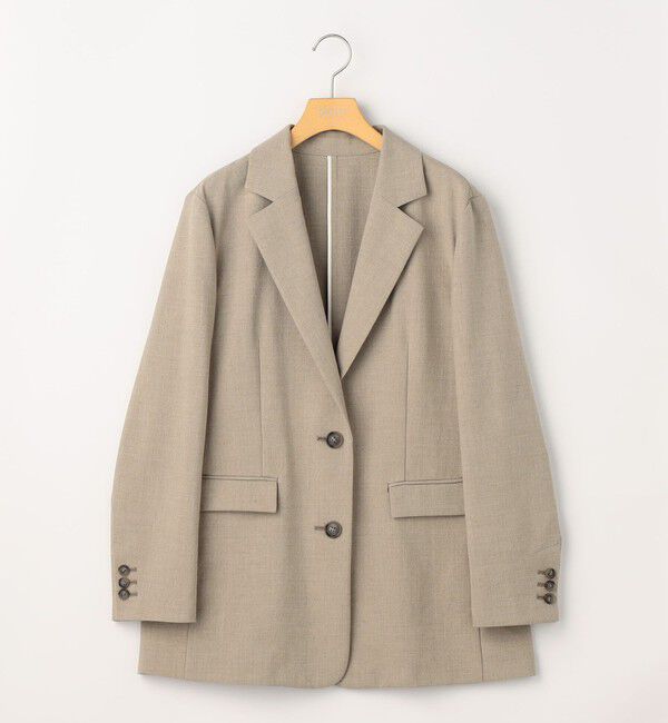 NOLLEY'S sophi「《セットアップ対応》ウォッシャブル麻調合繊シングルオーバージャケット」|テーラードジャケット|