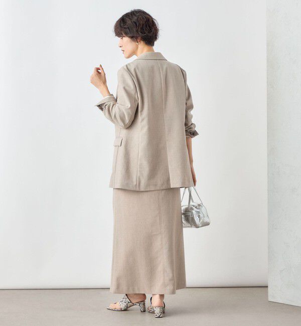 NOLLEY'S sophi「《セットアップ対応》ウォッシャブル麻調合繊シングルオーバージャケット」|テーラードジャケット|