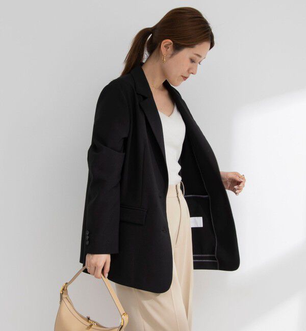 NOLLEY'S sophi「《セットアップ対応》ウォッシャブル麻調合繊シングルオーバージャケット」|テーラードジャケット|