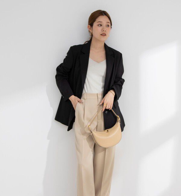 NOLLEY'S sophi「《セットアップ対応》ウォッシャブル麻調合繊シングルオーバージャケット」|テーラードジャケット|