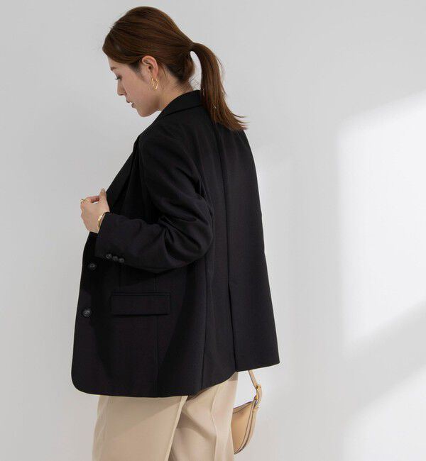 NOLLEY'S sophi「《セットアップ対応》ウォッシャブル麻調合繊シングルオーバージャケット」|テーラードジャケット|