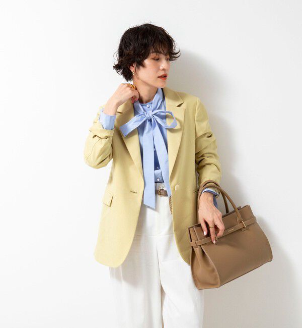 NOLLEY'S「《セットアップ対応》ウォッシャブル麻混ストレッチテーラードジャケット」|テーラードジャケット|