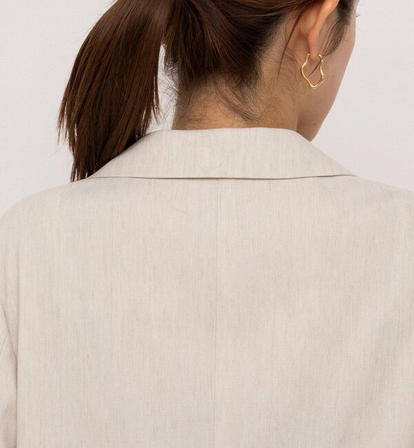NOLLEY'S「《セットアップ対応》ウォッシャブル麻混ストレッチテーラードジャケット」|テーラードジャケット|