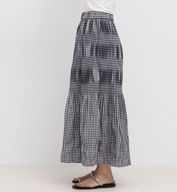 NOLLEY'S「変形プリーツチェックスカート」|スカート|