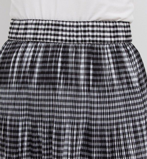 NOLLEY'S「変形プリーツチェックスカート」|スカート|