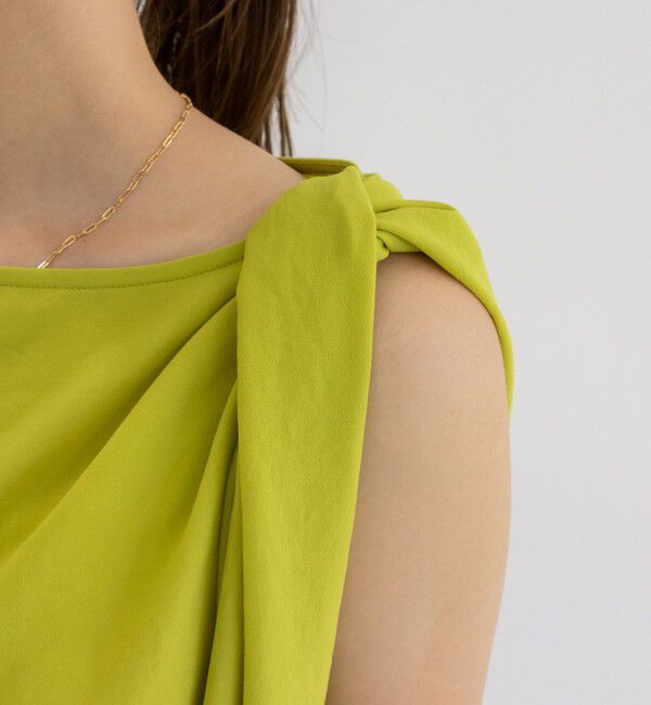 NOLLEY'S「ライトジョーゼットねじりブラウス」|シャツ・ブラウス|