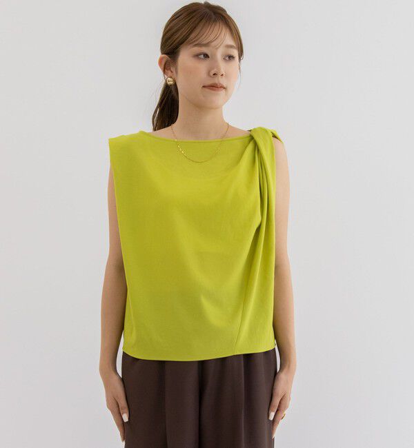 NOLLEY'S「ライトジョーゼットねじりブラウス」|シャツ・ブラウス|