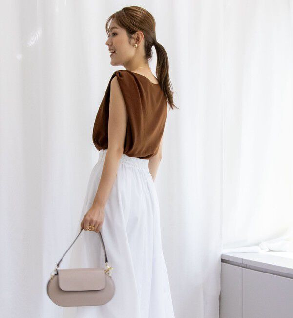 NOLLEY'S「ライトジョーゼットねじりブラウス」|シャツ・ブラウス|