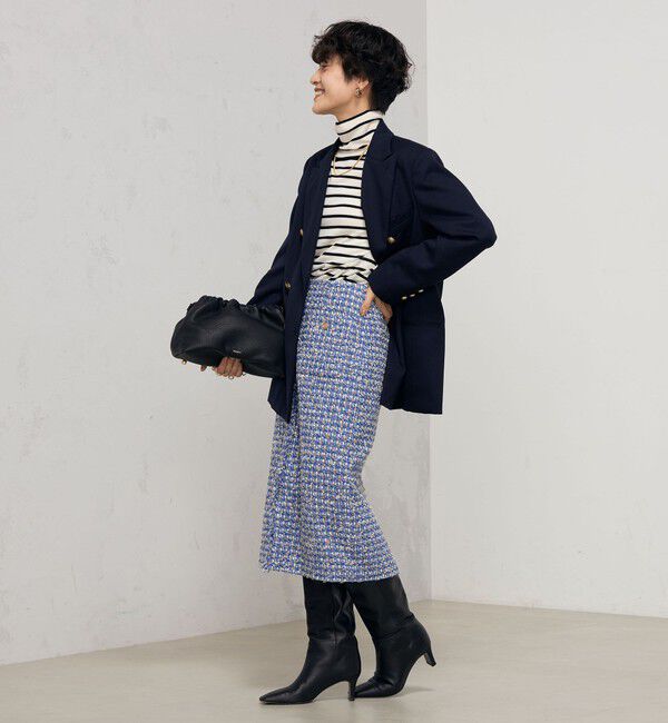 NOLLEY'S「《セットアップ対応》カラーツイードタイトスカート」|タイト|