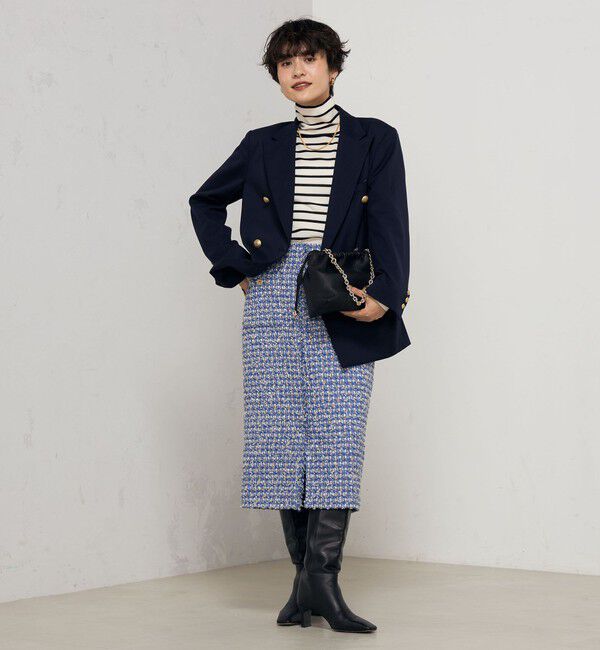 NOLLEY'S「《セットアップ対応》カラーツイードタイトスカート」|タイト|