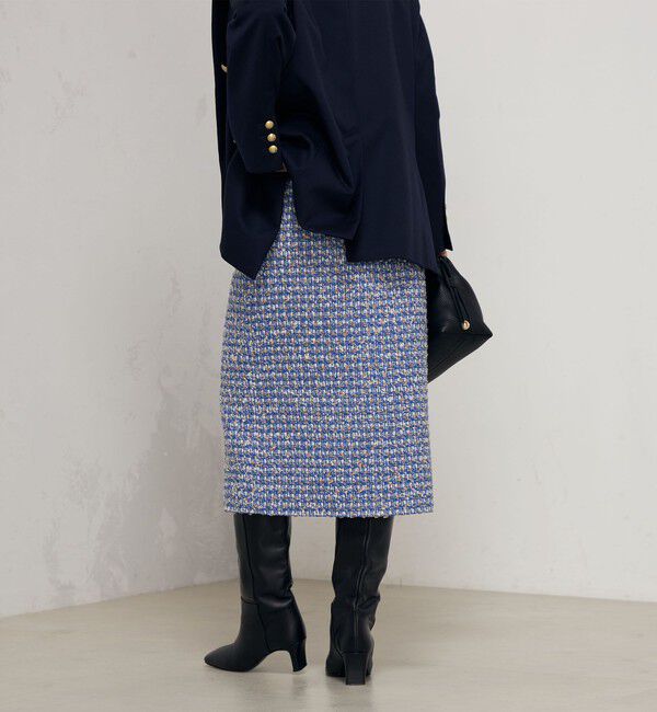 NOLLEY'S「《セットアップ対応》カラーツイードタイトスカート」|タイト|