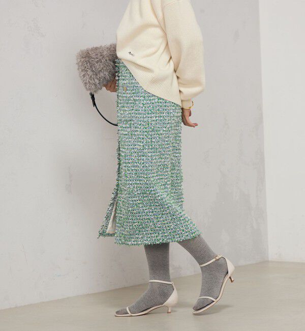 NOLLEY'S「《セットアップ対応》カラーツイードタイトスカート」|タイト|