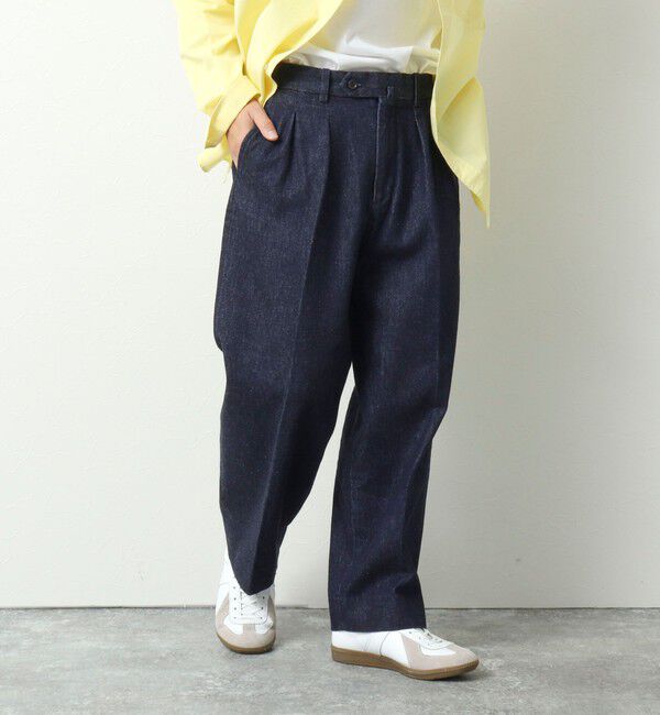 WORK ABOUT「NSOK デニム2タックワイドパンツ 25SS」|デニム|