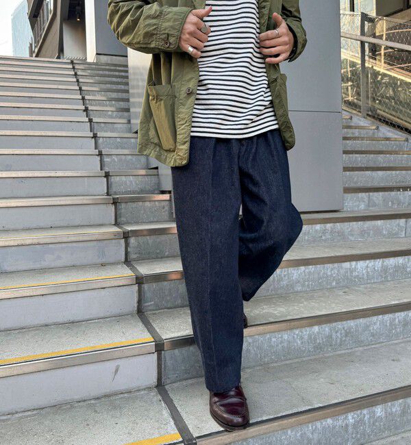 WORK ABOUT「NSOK デニム2タックワイドパンツ 25SS」|デニム|