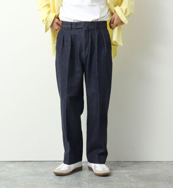 WORK ABOUT「NSOK デニム2タックワイドパンツ 25SS」|デニム|