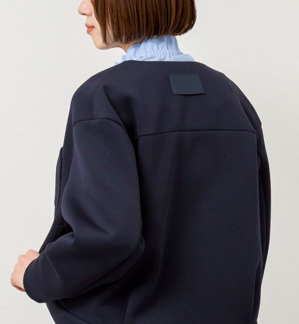 NOLLEY'S「ウォッシャブルエアボールクルーネックブルゾン」|ブルゾン・スタジャン|