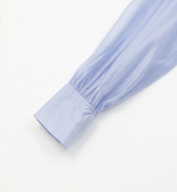 NOLLEY'S「バンドカラーシアーブラウス」|シャツ・ブラウス|