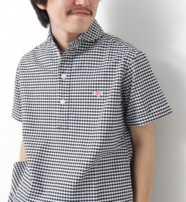 NOLLEY'S goodman「【DANTON/ダントン】ROUND COLLAR P.O SHIRT SS 25SS」|シャツ・ブラウス|ブラック系その他