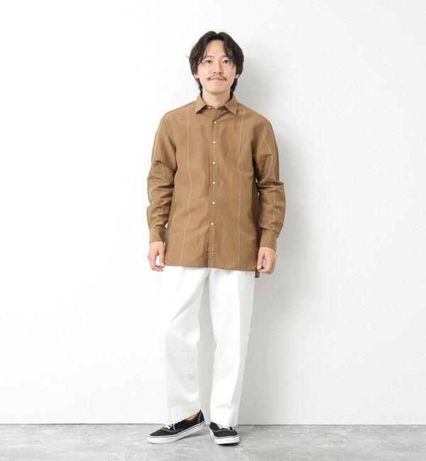 NOLLEY'S goodman「キュプラリネン レギュラーカラーシャツ 25SS」|シャツ・ブラウス|