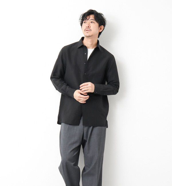 NOLLEY'S goodman「キュプラリネン レギュラーカラーシャツ 25SS」|シャツ・ブラウス|