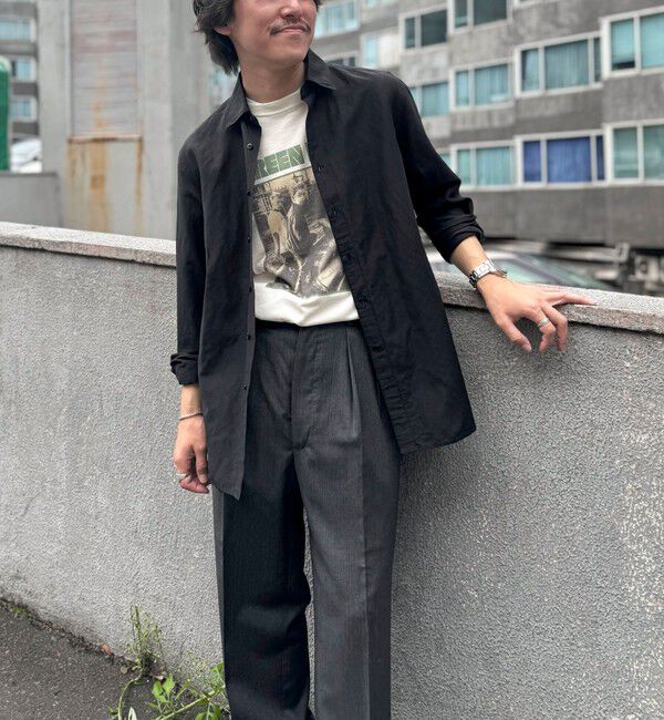 NOLLEY'S goodman「キュプラリネン レギュラーカラーシャツ 25SS」|シャツ・ブラウス|