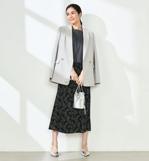 NOLLEY'S sophi「ミモザプリントフレアスカート」|フレア|