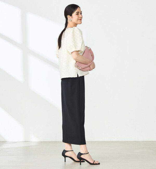 NOLLEY'S sophi「ドットジャガードバルーンスリーブブラウス」|シャツ・ブラウス|