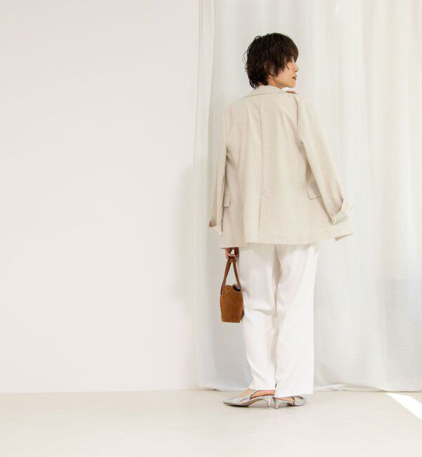 NOLLEY'S sophi「《セットアップ対応》ウォッシャブルツイルイージータックワイドパンツ」|その他|