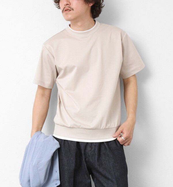 NOLLEY'S goodman「《接触冷感》スーピマコットン ダブルカラーTee 25SS」|Tシャツ・カットソー|