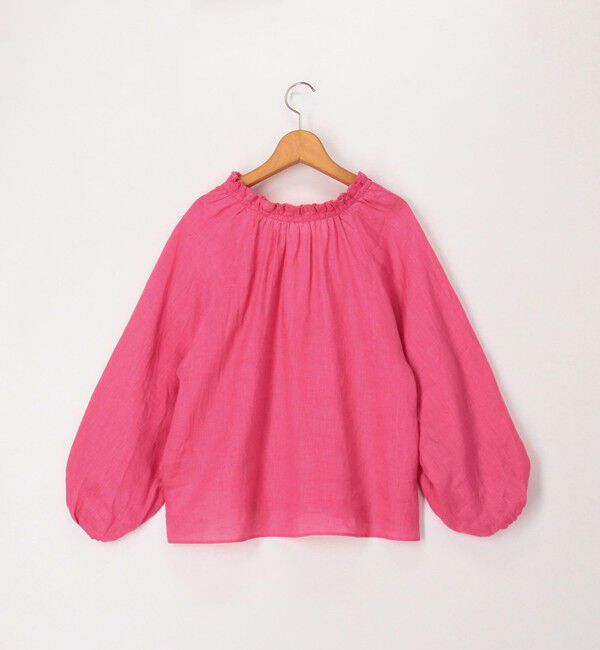 NOLLEY'S「《セットアップ対応》リネンフリル衿ブラウス」|シャツ・ブラウス|