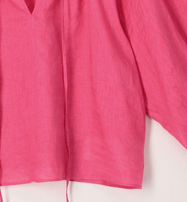 NOLLEY'S「《セットアップ対応》リネンフリル衿ブラウス」|シャツ・ブラウス|