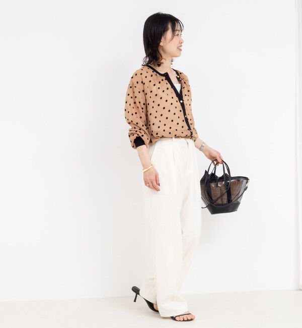 NOLLEY'S「【PR林☆別注カラーあり】ウォッシャブルツイルストレッチ愛されワイドパンツ」|その他|