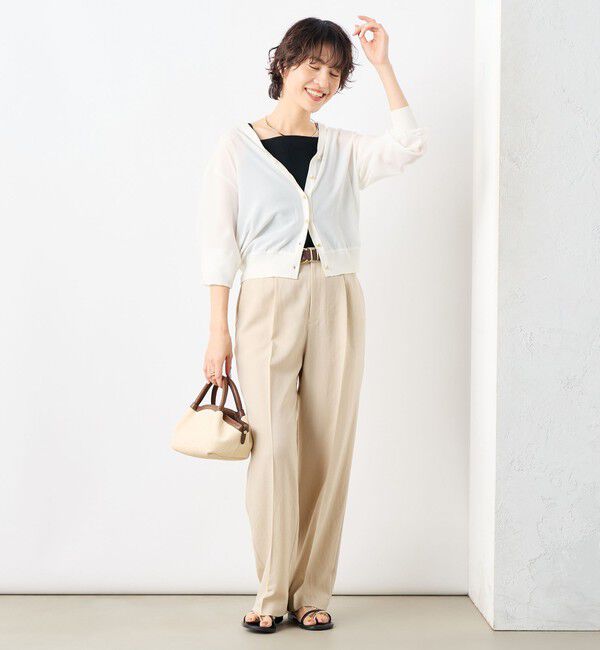 NOLLEY'S「【PR林☆別注カラーあり】ウォッシャブルツイルストレッチ愛されワイドパンツ」|その他|