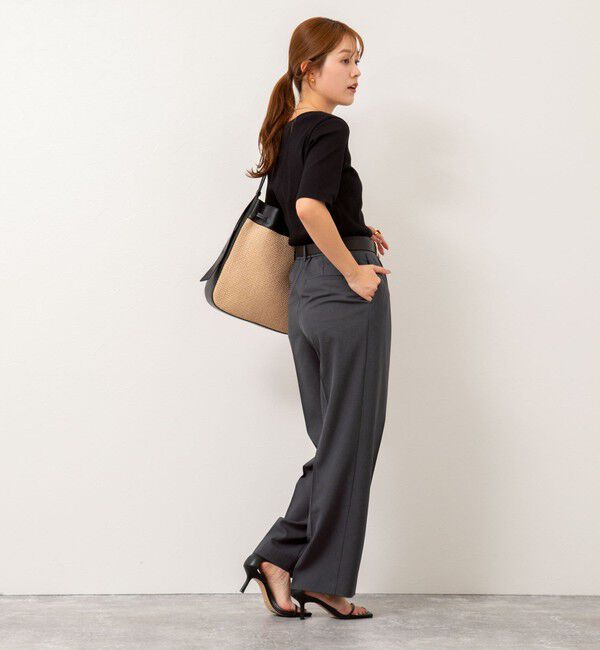 NOLLEY'S「【PR林☆別注カラーあり】ウォッシャブルツイルストレッチ愛されワイドパンツ」|その他|