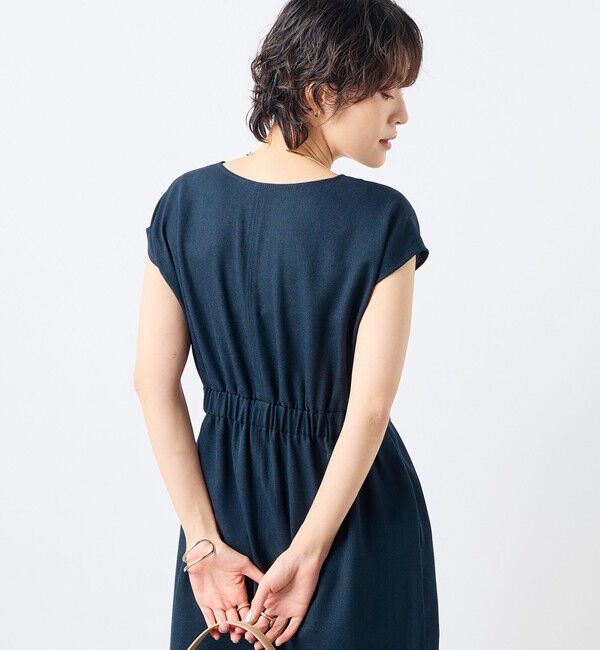 NOLLEY'S sophi「ウォッシャブル麻調タックコクーンワンピース」|ワンピース|