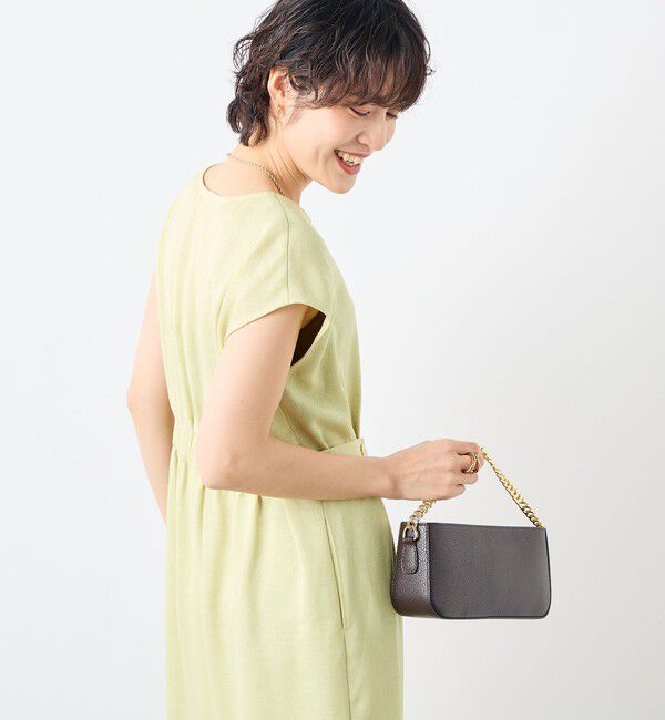 NOLLEY'S sophi「ウォッシャブル麻調タックコクーンワンピース」|ワンピース|