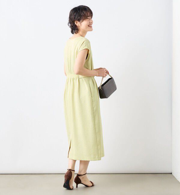 NOLLEY'S sophi「ウォッシャブル麻調タックコクーンワンピース」|ワンピース|