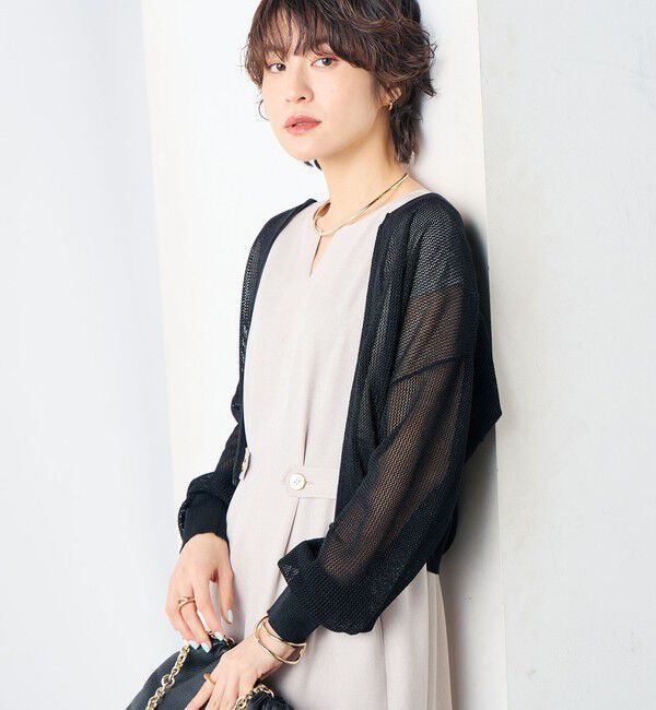 NOLLEY'S sophi「ウォッシャブル麻調タックコクーンワンピース」|ワンピース|