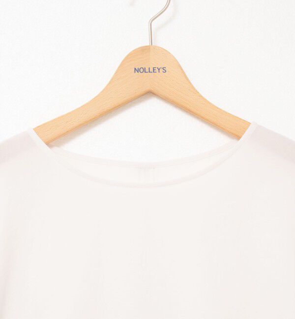 NOLLEY'S「【松葉☆別注アイテム】《セットアップ対応》エアリージョーゼットWカフスブラウス」|シャツ・ブラウス|